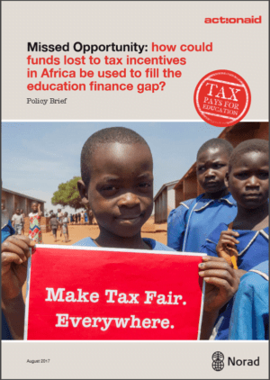 Missed Opportunity: How could funds lost to tax incentives in Africa be used to fill the education finance gap?